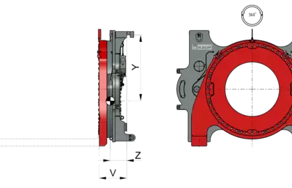 Drehgerät ab 10T351 - 360° endlos - 1